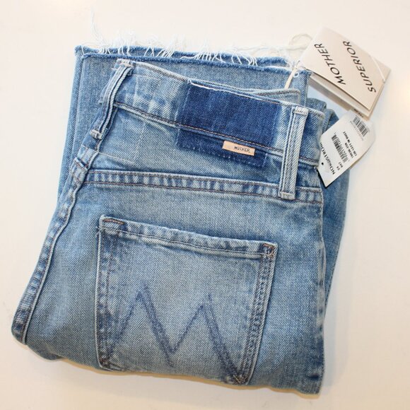 Mother Denim Tripper Flood Fray Jeans In Left in the Dust - Picture 2 of 4